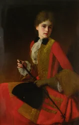 Mädchen in Reitkleidung